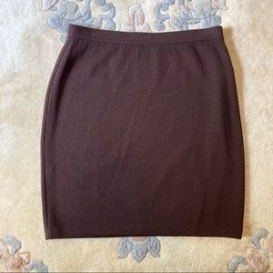 St. John Collection Brown Santana Knit Skirt
